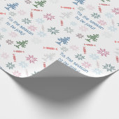 Gepersonaliseerd: "Dit is het seizoen om vrolijk t Cadeaupapier (Hoek)