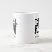 Gepersonaliseerd Dit is hoe ik mijn strijd tegen h Extra Grote Beker (Voorkant)