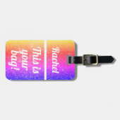 Gepersonaliseerd Dit is je tas | Funny Bagagelabel (Voorkant horizontaal)