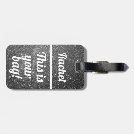 Gepersonaliseerd Dit is je tas | Funny Bagagelabel (Achterkant horizontaal)