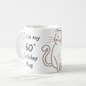 Gepersonaliseerd Dit is mijn 60e verjaardag Mok (Voorkant links)