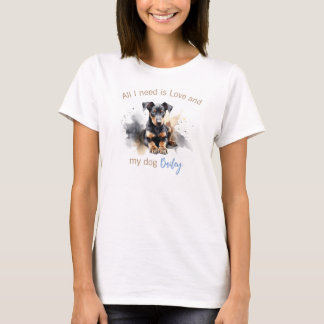 Gepersonaliseerd Doberman Pinscher T-shirt