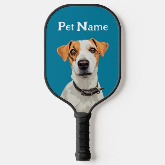 Gepersonaliseerd Dog Pickleball Check Beschrijving Pickleball Paddle (Voorkant)