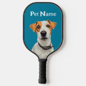 Gepersonaliseerd Dog Pickleball Check Beschrijving Pickleball Paddle (Achterkant)