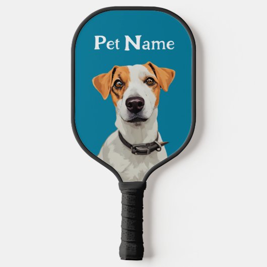 Gepersonaliseerd Dog Pickleball Check Beschrijving Pickleball Paddle (Achterkant)