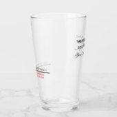 Gepersonaliseerd drink glas met grappige navullijn (Links)