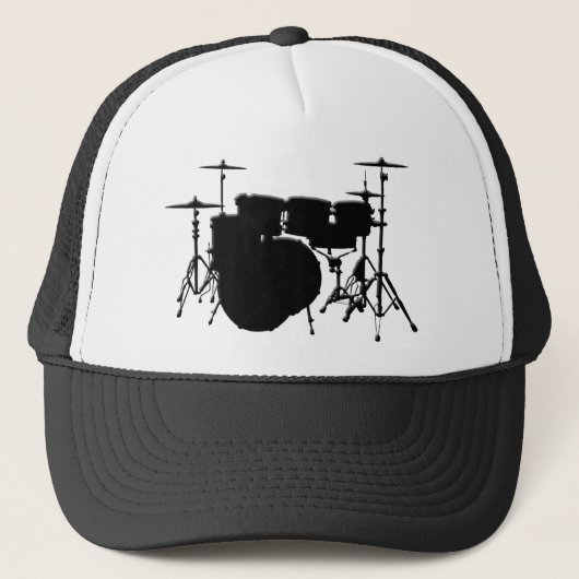 Gepersonaliseerd drumset trucker pet (Voorkant)