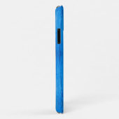 Gepersonaliseerd druppelend blauw verfeffect Case-Mate iPhone case (Achterkant/rechts)