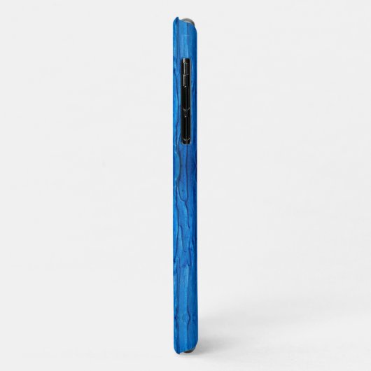 Gepersonaliseerd druppelend blauw verfeffect Case-Mate iPhone case (Achterkant/links)