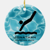 Gepersonaliseerd duikend Ornament (Achterkant)