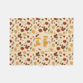 Gepersonaliseerd eekhoorns Herfst bos Fleece Deken (Voorkant (Horizontaal))