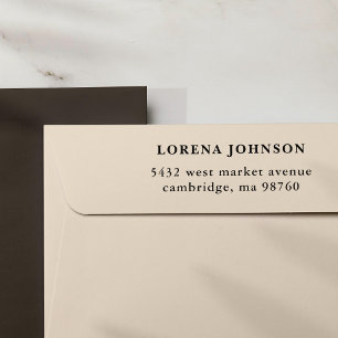 Gepersonaliseerd eenvoudig modern retour adres zelfinktende stempel