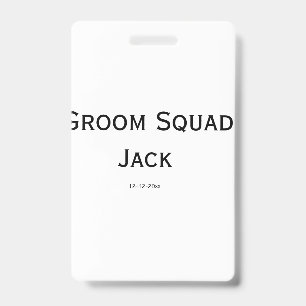 gepersonaliseerd eenvoudig monogram voeg uw naam t badge