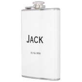 gepersonaliseerd eenvoudig monogram voeg uw naam t heupfles (Links)