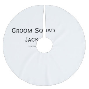 gepersonaliseerd eenvoudig monogram voeg uw naam t kerstboom rok