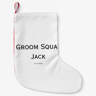 gepersonaliseerd eenvoudig monogram voeg uw naam t kleine kerstsok