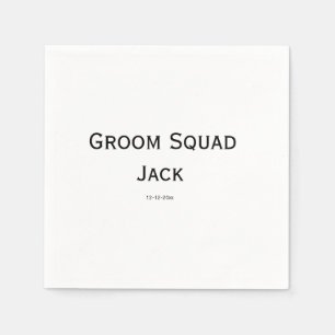 gepersonaliseerd eenvoudig monogram voeg uw naam t servet