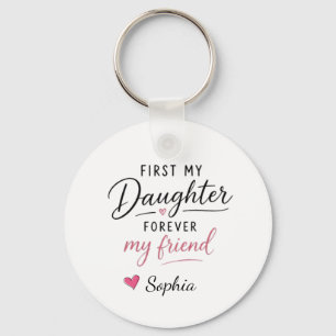 Gepersonaliseerd Eerst Mijn Dochter Voor Altijd Mi Sleutelhanger