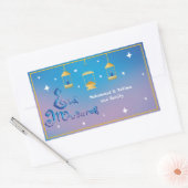 Gepersonaliseerd EID Mubarak Ovale Sticker (Envelop)