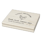 Gepersonaliseerd eikarton rustiek familie Boerderi Rubberstempel (Stempel)