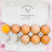 Gepersonaliseerd eikarton rustiek familie Boerderi Rubberstempel