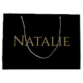 Gepersonaliseerd Elegant Bridal Party Groomsman Br Groot Cadeauzakje (Achterkant)