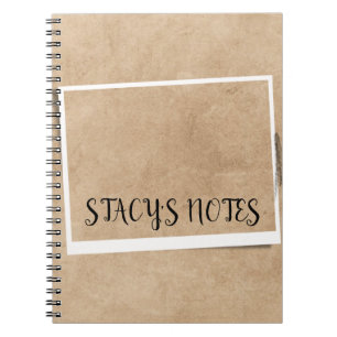 Gepersonaliseerd  Elegant Brown Notitieboek