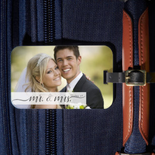 Gepersonaliseerd Elegant bruiloft Bagagelabel