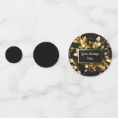 Gepersonaliseerd Elegant Goud Confetti (Voorkanten)