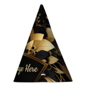 Gepersonaliseerd Elegant Goud Feesthoedjes (Rechts)