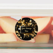 Gepersonaliseerd Elegant Goud Labels (Aangebracht)