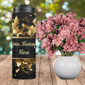 Gepersonaliseerd Elegant Goud Thermosbeker