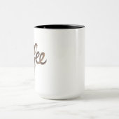 Gepersonaliseerd Elegant Koffie Monogram Mok (Midden)