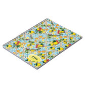 Gepersonaliseerd Elegant Lemon Monogram Notitieboek (Linkerzijde)