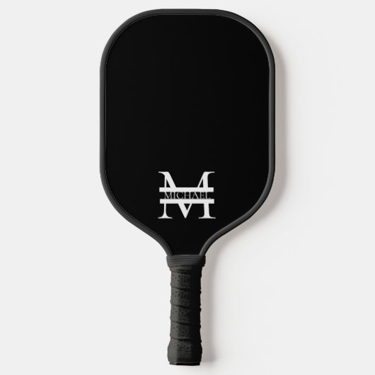 Gepersonaliseerd Elegant Monogram en Naam Pickleball Paddle (Achterkant)