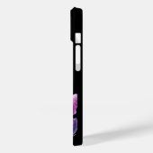 Gepersonaliseerd Elegant paarse Monogram Case-Mate iPhone Case (Achterkant / Links)