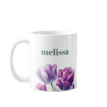 Gepersonaliseerd Elegant paarse Monogram