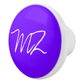 Gepersonaliseerd elektrisch indigoblauw keramische knop (Rechts)