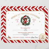 Gepersonaliseerd Elf Adoption Certificaat (Voorkant / Achterkant)