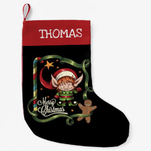 Gepersonaliseerd Elf Merry-kerstontbijt Kleine Kerstsok
