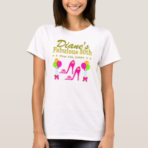 GEPERSONALISEERD EN GEDATEERD 50E VERJAARDAG T-SHI T-SHIRT