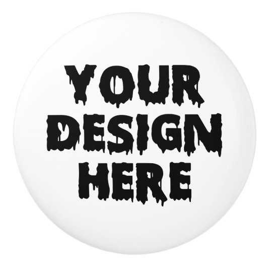 Gepersonaliseerd en gepersonaliseerd uw Afbeelding Keramische Knop (Voorkant)