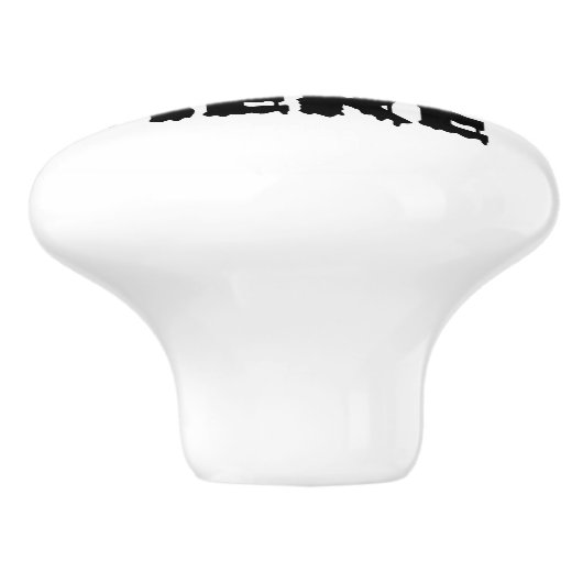 Gepersonaliseerd en gepersonaliseerd uw Afbeelding Keramische Knop (Zijkant)