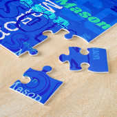 Gepersonaliseerd en monogrammen legpuzzel (Zijkant)
