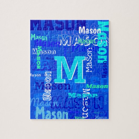 Gepersonaliseerd en monogrammen legpuzzel (Verticaal)
