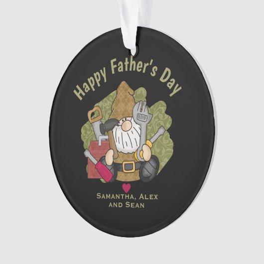 Gepersonaliseerd en persoonlijke handyman Garden G Ornament (voorkant)