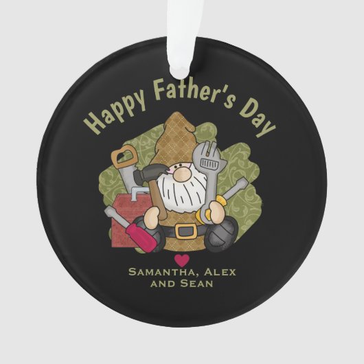 Gepersonaliseerd en persoonlijke handyman Garden G Ornament (voorkant)