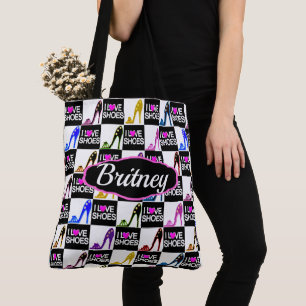 GEPERSONALISEERD EN TRENDY IK HOU VAN SCHOENEN DRAAGTAS