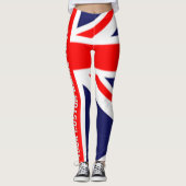 Gepersonaliseerd Engeland Britse vlag Leggings (Voorkant)