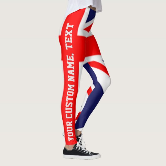 Gepersonaliseerd Engeland Britse vlag Leggings (Rechts)